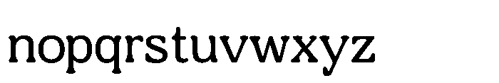 Cario Regular Font LOWERCASE