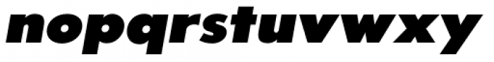 Carisma Gothic UltraBold Oblique Font LOWERCASE