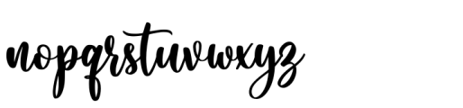 Caristha Font LOWERCASE