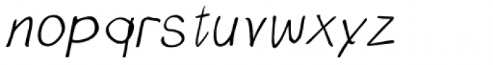 Carl Sans Italic Font LOWERCASE