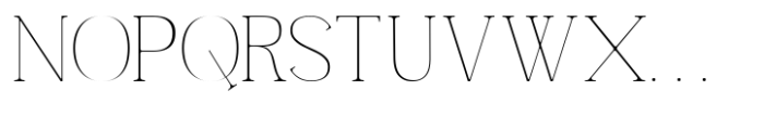 Carlgine Thin Font UPPERCASE
