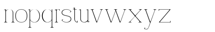 Carlgine Thin Font LOWERCASE