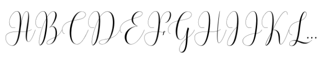 Carligata Regular Font UPPERCASE