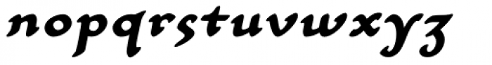 Carlin Script Bold Italic Font LOWERCASE