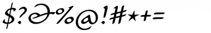 Carlin Script Italic Font OTHER CHARS
