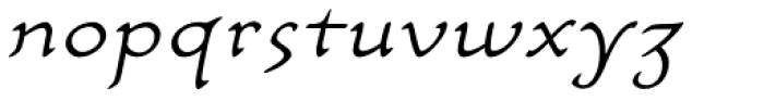 Carlin Script Light Italic Font LOWERCASE
