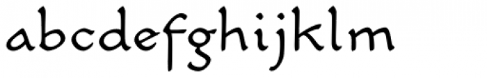 Carlin Script Light Font LOWERCASE