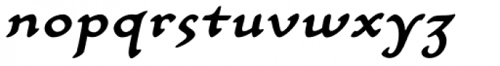 Carlin Script Medium Italic Font LOWERCASE