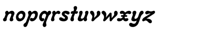 Carlsbad Bold Italic Font LOWERCASE