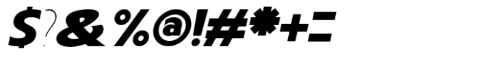 Carltine Black Italic Font OTHER CHARS