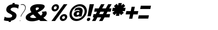 Carltine Extra Bold Italic Font OTHER CHARS