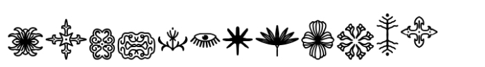 Carmana Icon Font UPPERCASE