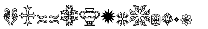 Carmana Icon Font LOWERCASE