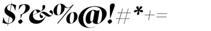 Carmensin Display Black Italic Font OTHER CHARS