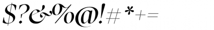 Carmensin Display Medium Italic Font OTHER CHARS