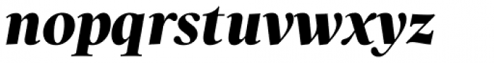 Carmensin Headline Black Italic Font LOWERCASE
