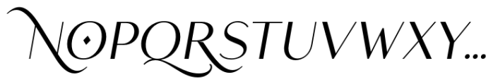 Carmiers Italic Font LOWERCASE