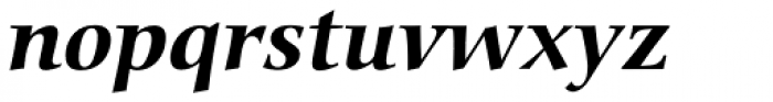 Carmina Bold Italic Font LOWERCASE
