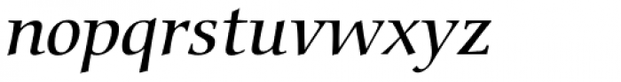 Carmina Medium Italic Font LOWERCASE