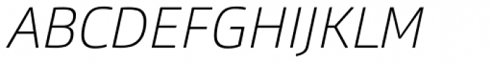Carnac Thin Italic Font UPPERCASE