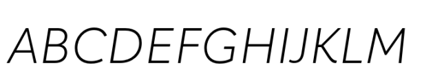 Carnero Light Italic Font UPPERCASE