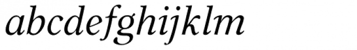 Carniola Italic Font LOWERCASE