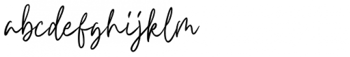 Carnollia Signature Regular Font LOWERCASE