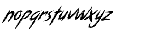 Carocks Italic Font LOWERCASE