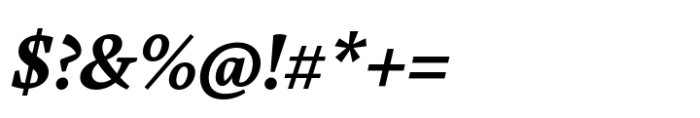 Carole Serif Bold Italic Font OTHER CHARS