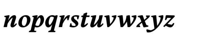 Carole Serif Bold Italic Font LOWERCASE
