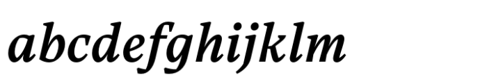 Carole Serif Medium Italic Font LOWERCASE