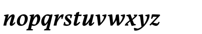 Carole Serif Semibold Italic Font LOWERCASE