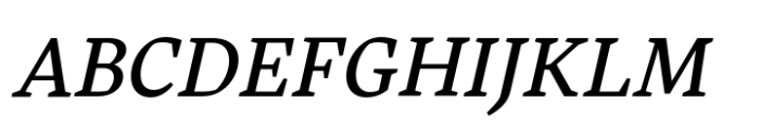 Carole Serif Variable Light Italic Font UPPERCASE