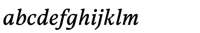 Carole Serif Variable Light Italic Font LOWERCASE