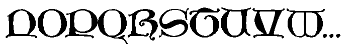Carolingian Medieval Font UPPERCASE