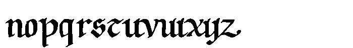Carolingian Medieval Font LOWERCASE