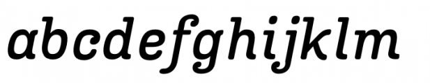 Carollo Playscript Medium Italic Font LOWERCASE