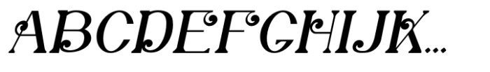Caroolyn Italic Font UPPERCASE