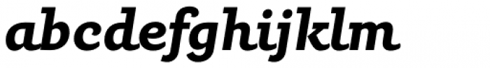 Carot Slab Bold Italic Font LOWERCASE