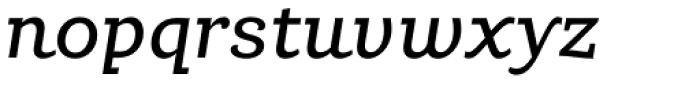 Carot Slab Italic Font LOWERCASE
