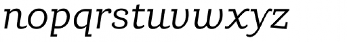Carot Slab Light Italic Font LOWERCASE