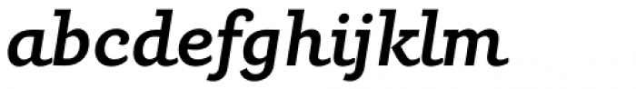 Carot Slab Medium Italic Font LOWERCASE