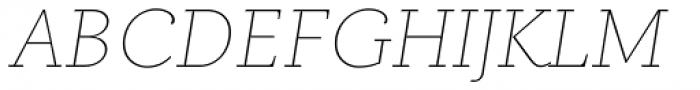 Carot Slab Thin Italic Font UPPERCASE