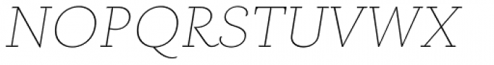 Carot Slab Thin Italic Font UPPERCASE