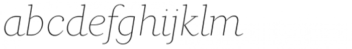 Carot Text Thin Italic Font LOWERCASE