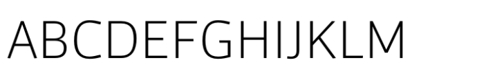 Carouge Pro Extra Light Font UPPERCASE