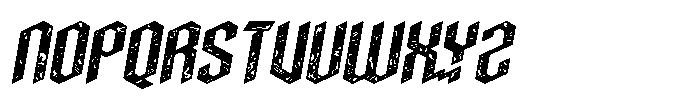 Carpenter Italic Texture Font UPPERCASE