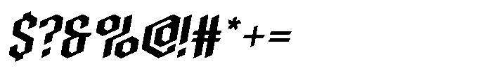 Carpenter Italic Font OTHER CHARS