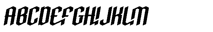 Carpenter Italic Font UPPERCASE