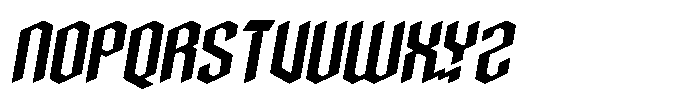 Carpenter Italic Font UPPERCASE